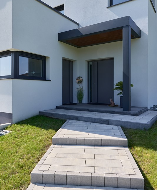 Obrzeże palisadowe XL 40 cm BRUK – betonowe obrzeże do ogrodu, ścieżek i tarasu - obrazek 7