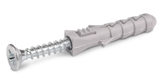 Kołek Rozporowy 8x40 mm z Wkrętem 5,0x50 mm - Blister - 4 szt.