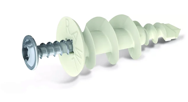 Nylonový samořezný hmoždinkový spoj do sádrokartonových desek 16x36 mm s vrutem 3,9x32 mm - blistr - 4 ks